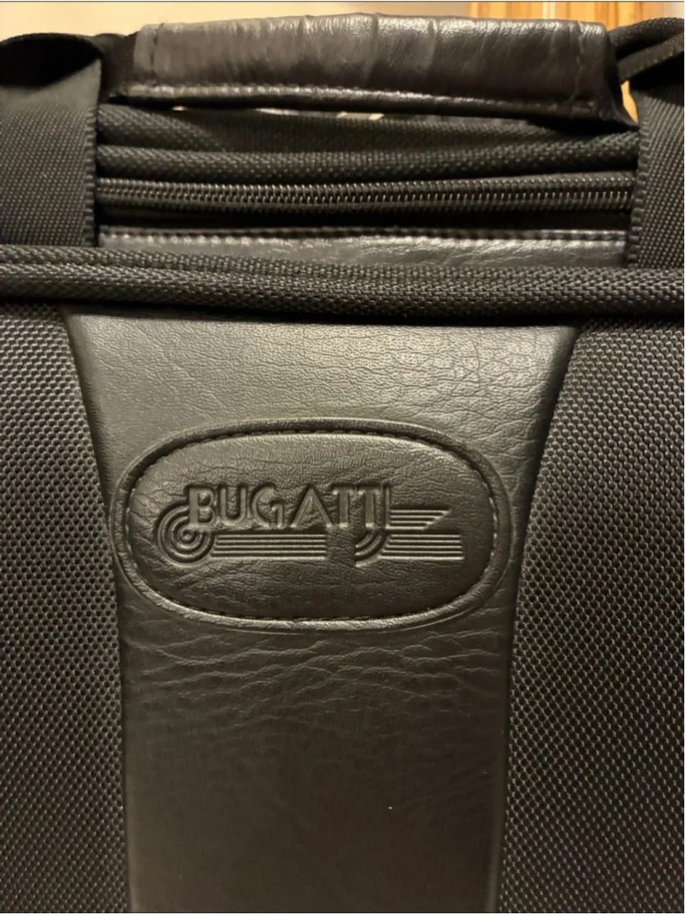 Bugatti Black Men's Laptop Briefcase Bag
